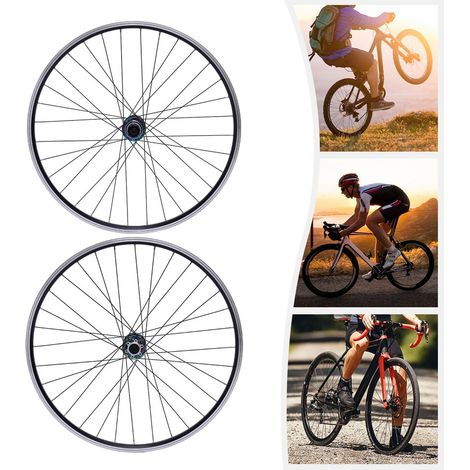 Ensemble de roues de vélo VTT de 29 pouces à dégagement rapide jantes de frein à disque en alliage d'aluminium (1/5)