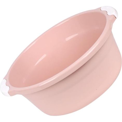 Bassine Plastique Rose - Lavabo Classique 2 Pièces, Lavage Taille Grande, Ménage, Pied Maison, Salle de Bain Simple, Seau De Mode (1/5)