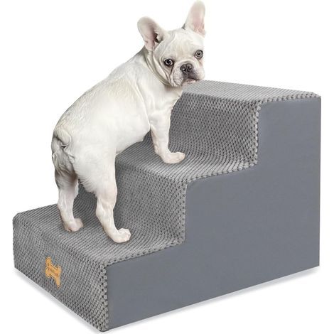 Hundetreppe, hochdichter Schaumstoff, abnehmbarer Bezug, rutschfest, für Bett und Sofa (1/5)