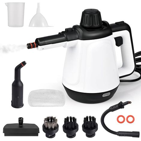 Hand Steam Cleaner 430 ml, 1200 W 3.5 Bar Steam Cleaner for Sofa with 9 Accessories, Electric Steam Cleaners for Stains, Bed Bugs, Beds, Mattresses, (1/3)