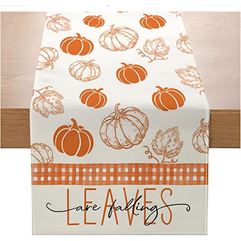 Drape De Table Rectangulaire - Lin - Pour Décoration De Table Intérieure Ou Extérieure - 183 X 33 Cm - 1 Pièce