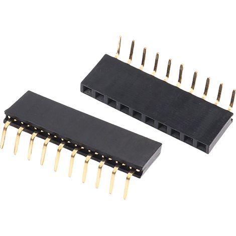 Écrou femelle à une rangée, entraxe de 2,54 mm, base à 90° horizontale, 1 x 2P3P4P5P6P8P, 1 x 40P2,54, écrou à une rangée, entraxe de 2,54 mm, 1 x 10P (1/2)