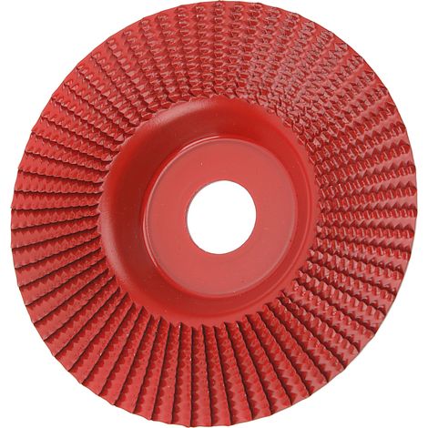 Disque à sculpter le bois, roue de façonnage 125 mm en carbure de tungstène, accessoire pour le travail du bois, rouge (1/5)
