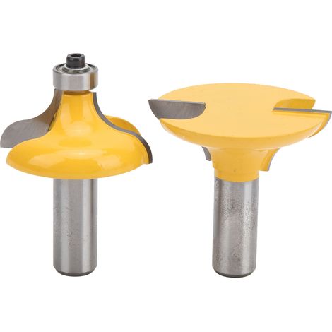 2Pcs Fraise à Tenon pour Cadre de Porte, Queue 8mm, Outil de Défonçage pour Bois, Lame de Routeur à Main Courante (1/5)