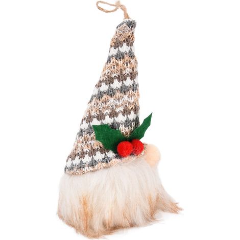 Pendentif Lumineux pour Sapin de Noël - Décoration Irradiante sans Visage pour Fêtes (1/5)