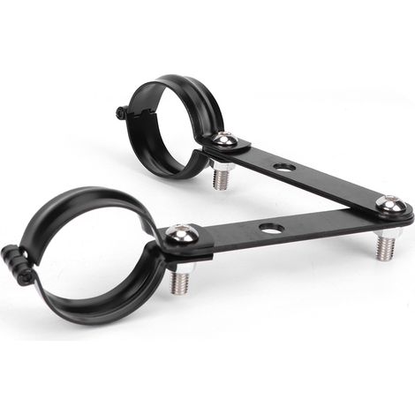 Support de phare de moto noir et clip de fixation de fourche, accessoire universel, adapté aux Yamaha 34-41 mm. (1/5)