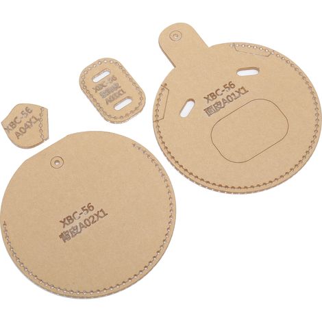 4 Pièces Gabarit Acrylique pour Portefeuille DIY - Moule Animaux pour Sac en Cuir Fait Main (1/5)
