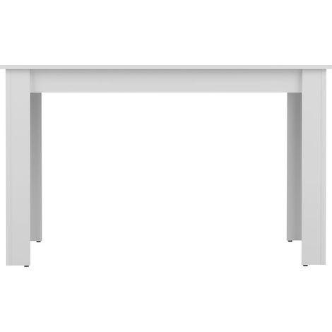 Table à manger 110 cm pieds blancs et plateau blanc - MODERN (1/5)