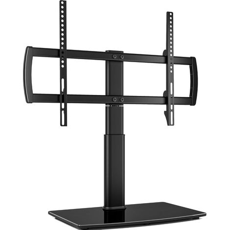 Universeller schwenkbarer TV-Standfuß 32-70 Zoll, höhenverstellbar, Glasfuß, 40kg (1/5)