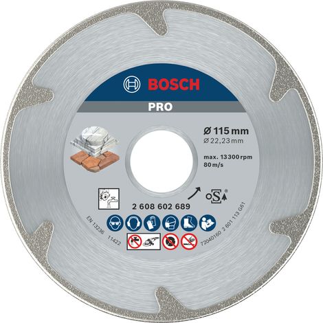 Bosch Diamond cutting discs PRO Marble Diamond Disc 115 x 22.23 mm 2608602689 (1/5)