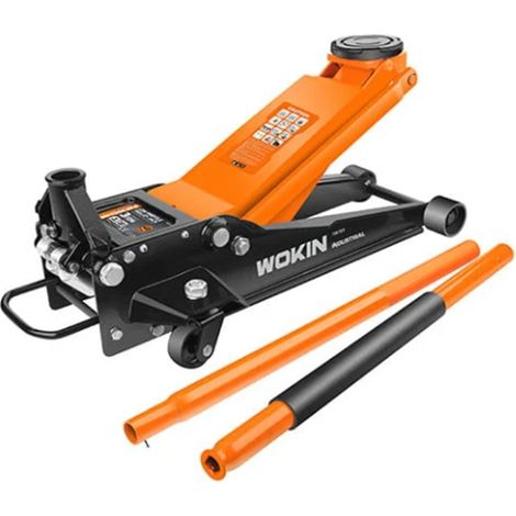 Cric Rouleur Profil Bas - 3 Tonnes - Hauteur Mini 75 Mm - Max 510 MM - Mécanique