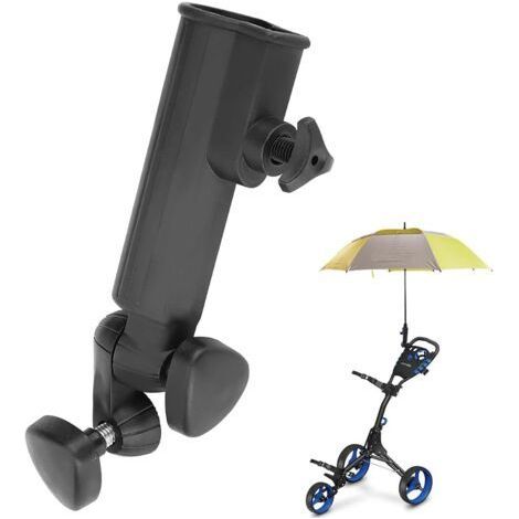 1 - Support Parapluie Golf - Porte Parapluie Réglable - Fixation Nylon Robuste Pour Chariot Et Poussette - Noir - 23x10cm (1/5)