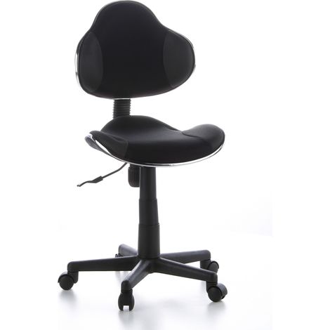 Kinderschreibtischstuhl / Kinderstuhl KIDDY GTI-2 Stoff schwarz / grau hjh OFFICE