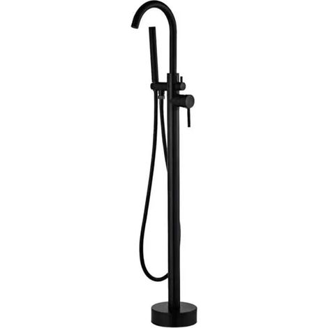 Robinet mitigeur de luxe sur pied en noir (1/4)