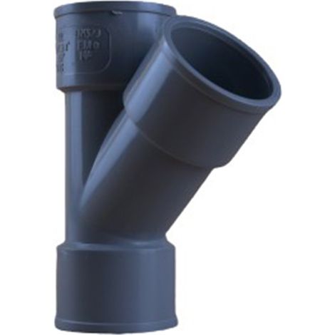 Culotte PVC 45° Mâle Femelle Ø32 - First Plast (1/5)