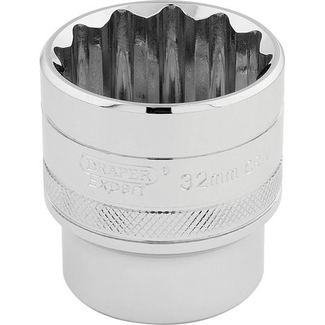 Draper 32mm 12-Point 1/2" Drive Hi-Torq® Chrome Socket (Part No. 33593) (1/5)