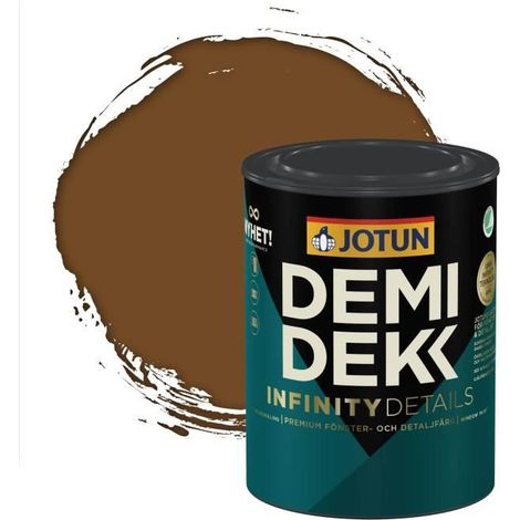 JOTUN - Peinture Bois, Lasure Opaque Satinée - RAL 8008 - Brun Olive - 0,75L (1/2)