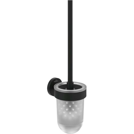 Ensemble de brosse pour toilettes VB Elements - Tender 94x118x353mm Noir mat (1/2)