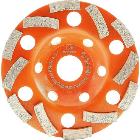 Diamant Schleiftopf 115mm, Doppelreihig, 40/50 Körnung für Beton, Granit (1/5)