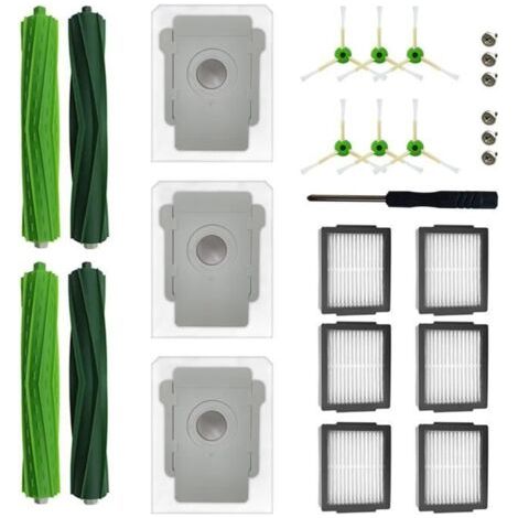 FENOPLASTICApour IRobot Roomba I7+ J7 plus J7+ I3 plus I3+ I4 I4+ I6 I6+ I8 I8+ E5 E6 E7 Brosses en Caoutchouc Filtres ACCESSOIRE D’ASPIRATEUR (1/4)