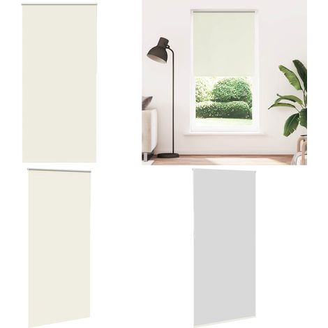 vidaXL Store enrouleur occultant blanc cassé 90x210cm largeur du tissu (1/5)