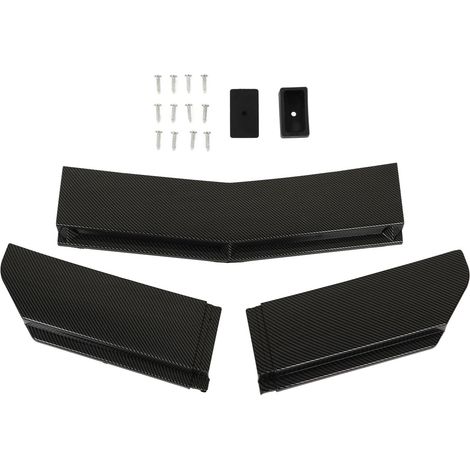 Eosnow 5-teiliger Frontstoßstangen-Spoiler-Splitter, 110 bis 140 cm, universelles Auto-Lippenkörper-Set für Modifikationen