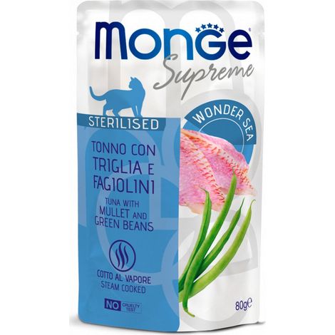 Monge Supreme bst per Gatti Sterilizzati al Tonno con Triglia e
