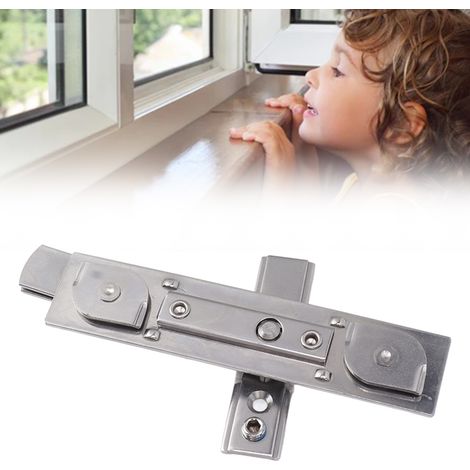 Fenêtre à rupture de pont thermique sans perçage avec clé, limiteur de ventilation, ouverture vers l'extérieur et vers l'intérieur, verrou de sécurité enfant anti-ouverture, largeur de rainure de 23 m (1/5)