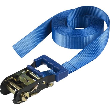 Sangle à Cliquet, Bleu, 6m x 35mm Sangle (1/5)