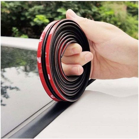 BelleRise - joint pare brise adhesif Universel de 4 mètres, joint toit ouvrant, joint porte voiture, joint caoutchouc adhesif(19mm 4m) (1/5)