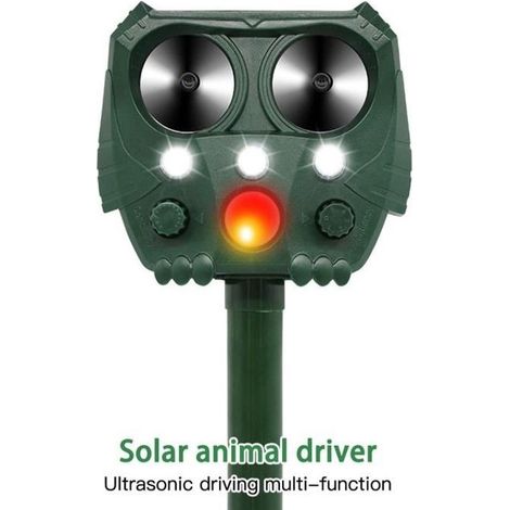 Répulsif Oiseau Ultrasons Répulsif à ultrasons Solaire Ultrasonique Repeller (1/4)