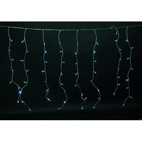 Tenda Luminosa 160 LED per Interno/Esterno IP44 – Con Flash e Giochi di Luce – 230V - Specifiche: Bianco freddo - mt 3x0.70