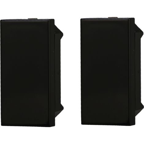 Falso polo compatibile Bticino Axolute colore nero confezione 2pcs Ettroit AN0100