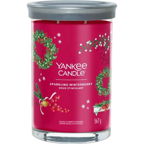 Yankee Candle Signature Candela in Tumbler Grande Sparkling Winterberry 100 Ore (1/2)