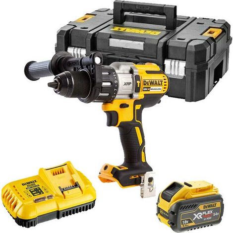 DeWALT DCD996X1 Cordless 18V XR Brushless Combi Hammer Drill With 9Ah Battery, Charger And Case (1/3)