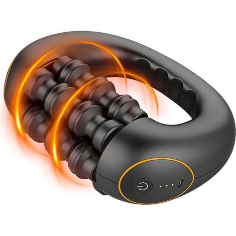 Elektrisches Rollmassagegerät mit Perkussionsfunktion, Ganzkörper- und Muskelentspannung, elektrisches Perkussionsmassagegerät, tragbares Massagegerät, wiederaufladbares tragbares Massagegerät (1/5)