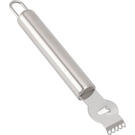 Éplucheur à citron en acier inoxydable 304, râpe à citron, éplucheur d'agrumes, outils de cuisine pour peler les fruits, argent (1/5)