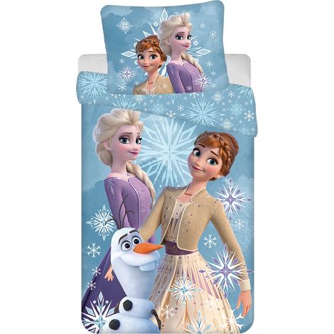 Disney Frozen Baumwolle Bettwäsche Bettbezug 140x200 cm & Kissenbezug 70x90 cm (1/5)