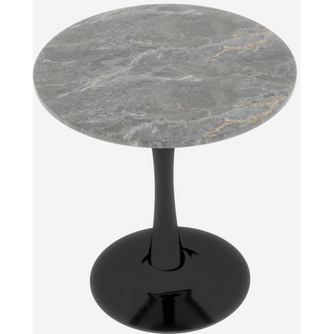 Tavolo rotondo in marmo artificiale (1/5)