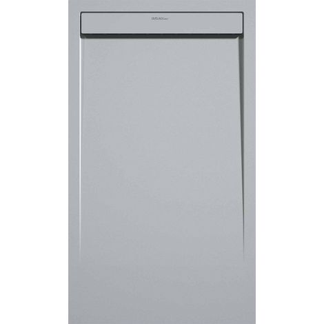 Receveur de douche Gris 7035, finition Lisse Stone SMART, grille de couleur - 120 x 80 cm (1/4)