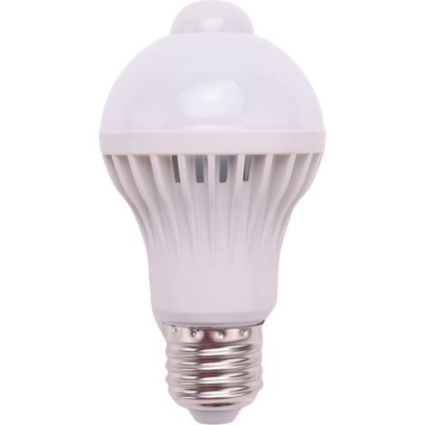 E27 Ampoule led Lumiere Mouvement Capteur de lumiere LED Capteur de mouvement PIR Globe de la lampe Ampoule Lumiere Lampe, 5W (1/4)
