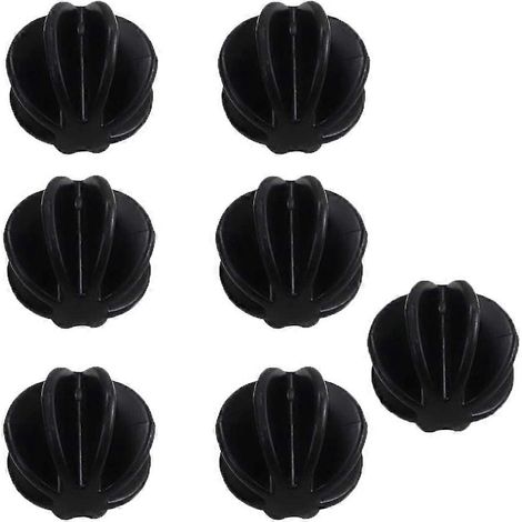 Lot de 7 boules de mélange protéinées pour milkshakes, en plastique, pour bouteilles et shakers. Mélangeur à billes coloré noir. (1/5)