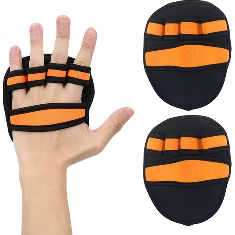 Protège-mains antidérapant et respirant pour haltérophilie et fitness, idéal pour les activités sportives. Protection des paumes. (1/5)