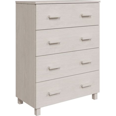 GBLY Sideboard HAMAR Weiß 79x40x103,5 cm Massivholz Kiefer (1/5)