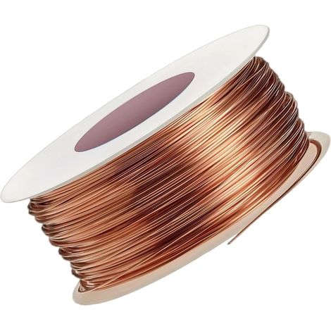 Fil de Cuivre Pur Diamètre 1mm Longueur à 20m Souple Fil de Cuivre Nu pour Électroculture Jardinage Culture Plantes Légumes Soudure Artisanat Bijoux Solénoïde (1/5)
