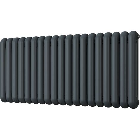 Sherwood - Anthracite Round Top Column Radiator H600mm x W1340mm 2 Column (1/3)