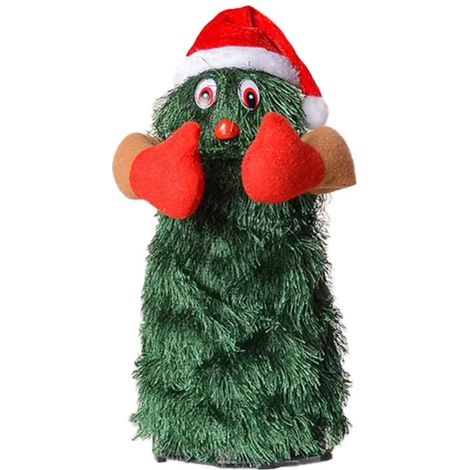 8 Zoll großer animierter Weihnachtsbaum: Singendes und tanzendes Spielzeug, Partydekoration, Weihnachtsgeschenk für Kleinkinder (1/5)