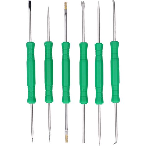 6 pièces Kit Outil Professionnel de Soudure à Chaleur Assistée pour Nettoyage et Réparation de PCB (1/5)