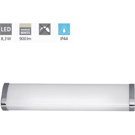 Plafoniera Contemporanea Gita 2 Metallo Cromo Luce Led Integrato 8,3W Ip44 (1/4)