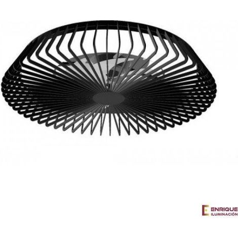 Ventilador DC HIMALAYA negro conexion App led dimable Mantra (1/5)